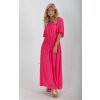 Dlouhé růžové šaty ES5040