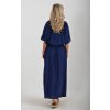 Dlouhé tmavě modré šaty ES5043
