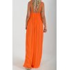 Oranžové šaty ES5049