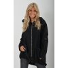 Černá plátěná bunda ES5116