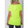 Neonově žluté basic tričko ES5195