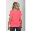 Neonově růžové basic tričko ES5196