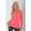 Neonově růžové basic tričko ES5196