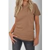 Hnědé basic tričko ES5198
