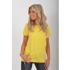 Světle žluté basic tričko ES5200