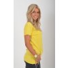 Světle žluté basic tričko ES5200