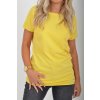 Světle žluté basic tričko ES5200