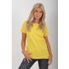 Světle žluté basic tričko ES5200