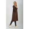 Hnědé mikinové šaty ES5264