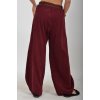 Vínové manšestrové kalhoty ES5526