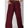 Vínové manšestrové kalhoty ES5526