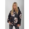 Černá vzorovaná bunda ES5604