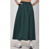 Lahvově zelená sukně ES5693