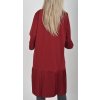 Bordó šaty ES5690