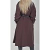 Tmavě hnědé šaty ES5701