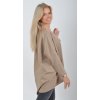 Světle hnědé oversize tričko ES5713