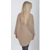Světle hnědé oversize tričko ES5713