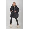 Černá oversize bunda ES5748