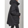 Černá oversize bunda ES5748