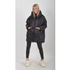 Černá oversize bunda ES5748