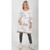 Mikinová bílá tunika ES5759