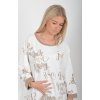 Mikinová bílá tunika ES5759