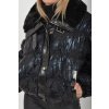 Lesklá černá bunda ES5762