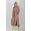 Tmavě béžové šaty ES5781