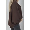 Tmavě hnědá halenka ES5816