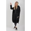 Černé mikinové šaty ES5904