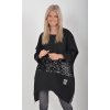 Černá mikinová tunika ES5921