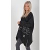Černá mikinová tunika ES5921