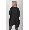 Černá mikinová tunika ES5921