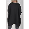 Černá mikinová tunika ES5921