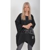 Černá mikinová tunika ES5921