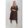 Čokoládové mikinové šaty ES5932