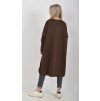 Čokoládové mikinové šaty ES5932