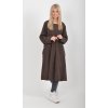 Čokoládové manšestrové šaty ES5977