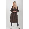 Čokoládové manšestrové šaty ES5977