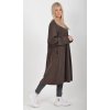 Čokoládové manšestrové šaty ES5977