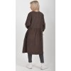 Čokoládové manšestrové šaty ES5977
