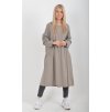 Světle šedé manšestrové šaty ES5979