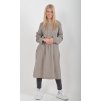 Světle šedé manšestrové šaty ES5979