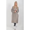 Světle šedé manšestrové šaty ES5979
