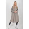 Světle šedé manšestrové šaty ES5979