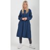 Tmavě modré manšestrové šaty ES5980
