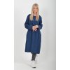 Tmavě modré manšestrové šaty ES5980