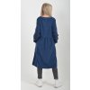 Tmavě modré manšestrové šaty ES5980