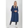 Tmavě modré manšestrové šaty ES5980