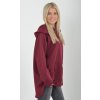 Bordó prodloužená mikina ES5982